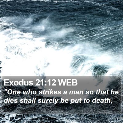 Exodus 21:12 WEB Bible Verse Image