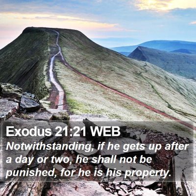 Exodus 21:21 WEB Bible Verse Image