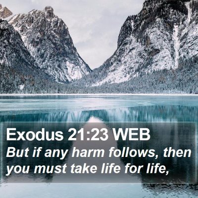 Exodus 21:23 WEB Bible Verse Image