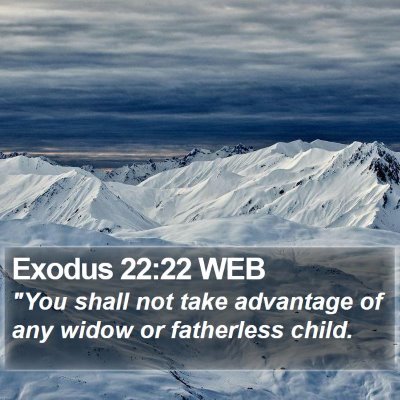 Exodus 22:22 WEB Bible Verse Image