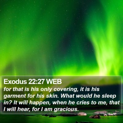 Exodus 22:27 WEB Bible Verse Image