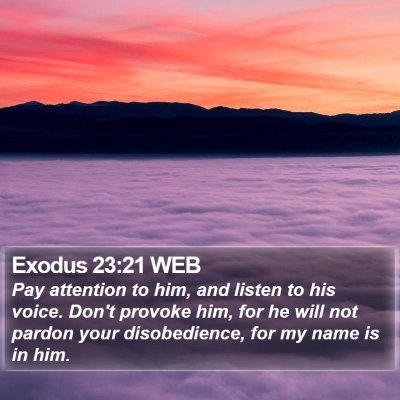 Exodus 23:21 WEB Bible Verse Image