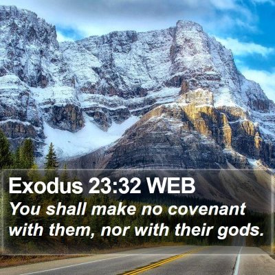Exodus 23:32 WEB Bible Verse Image