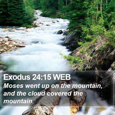 Exodus 24:15 WEB Bible Verse Image