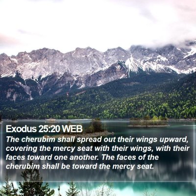 Exodus 25:20 WEB Bible Verse Image