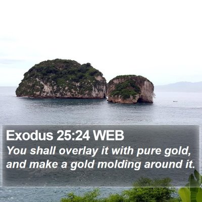 Exodus 25:24 WEB Bible Verse Image