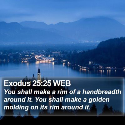 Exodus 25:25 WEB Bible Verse Image
