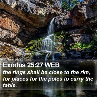 Exodus 25:27 WEB Bible Verse Image