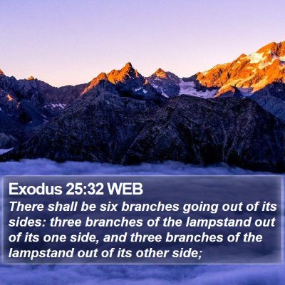 Exodus 25:32 WEB Bible Verse Image