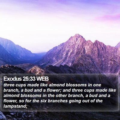 Exodus 25:33 WEB Bible Verse Image