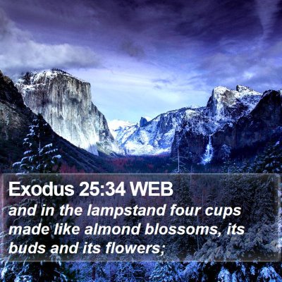 Exodus 25:34 WEB Bible Verse Image
