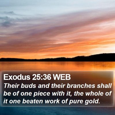 Exodus 25:36 WEB Bible Verse Image