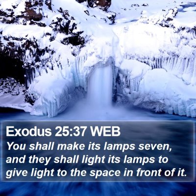Exodus 25:37 WEB Bible Verse Image