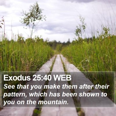 Exodus 25:40 WEB Bible Verse Image