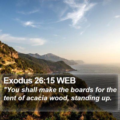 Exodus 26:15 WEB Bible Verse Image
