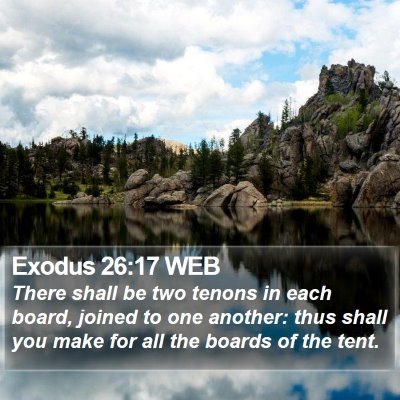 Exodus 26:17 WEB Bible Verse Image