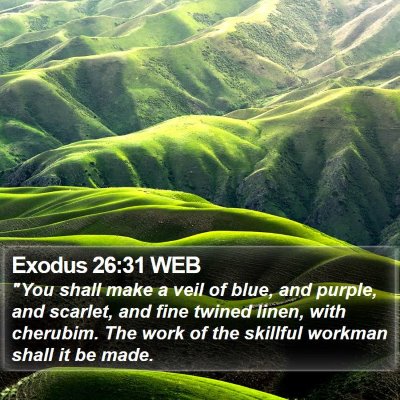 Exodus 26:31 WEB Bible Verse Image
