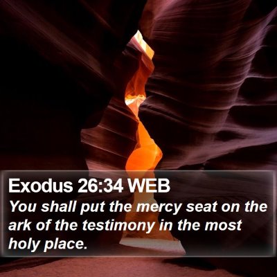 Exodus 26:34 WEB Bible Verse Image