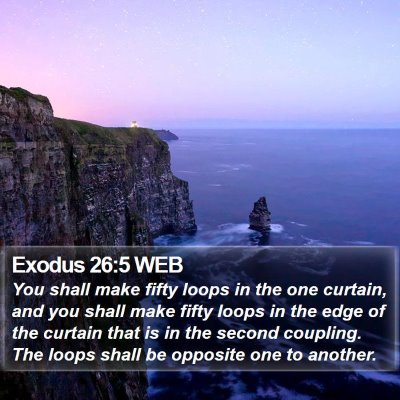 Exodus 26:5 WEB Bible Verse Image