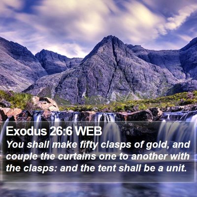 Exodus 26:6 WEB Bible Verse Image