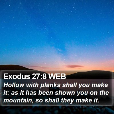 Exodus 27:8 WEB Bible Verse Image