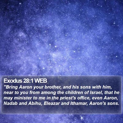 Exodus 28:1 WEB Bible Verse Image