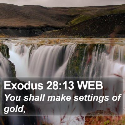 Exodus 28:13 WEB Bible Verse Image