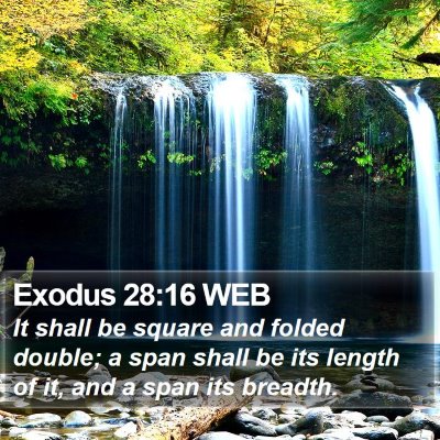 Exodus 28:16 WEB Bible Verse Image