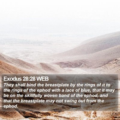 Exodus 28:28 WEB Bible Verse Image