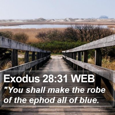 Exodus 28:31 WEB Bible Verse Image