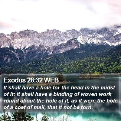 Exodus 28:32 WEB Bible Verse Image