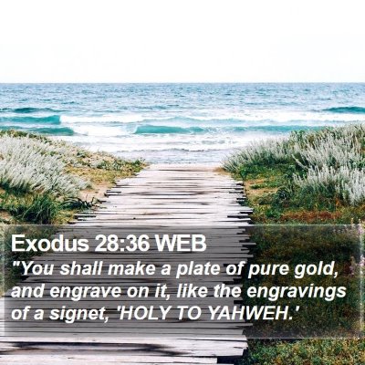 Exodus 28:36 WEB Bible Verse Image