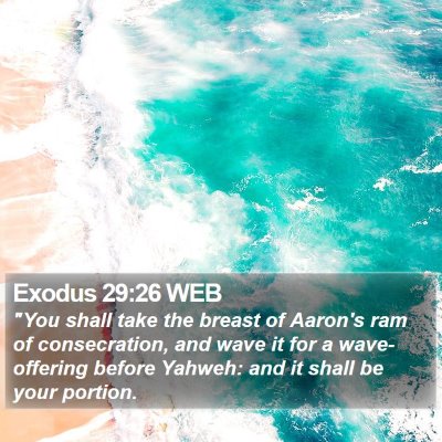 Exodus 29:26 WEB Bible Verse Image