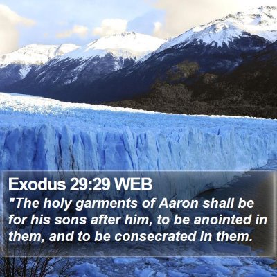 Exodus 29:29 WEB Bible Verse Image
