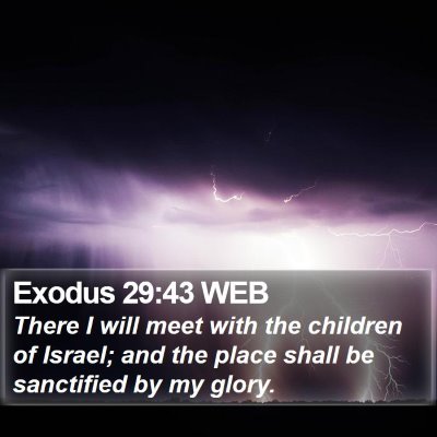 Exodus 29:43 WEB Bible Verse Image