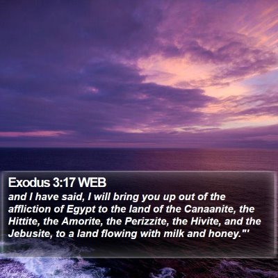 Exodus 3:17 WEB Bible Verse Image