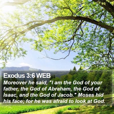 Exodus 3:6 WEB Bible Verse Image
