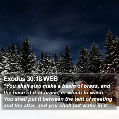 Exodus 30:18 WEB Bible Verse Image