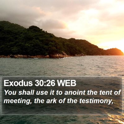 Exodus 30:26 WEB Bible Verse Image