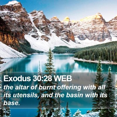 Exodus 30:28 WEB Bible Verse Image