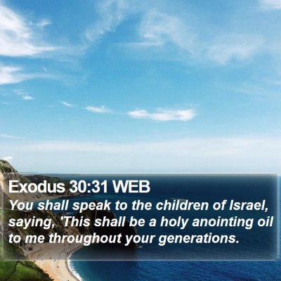 Exodus 30:31 WEB Bible Verse Image