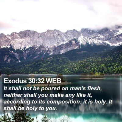 Exodus 30:32 WEB Bible Verse Image
