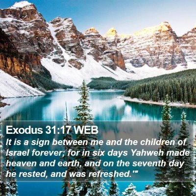 Exodus 31:17 WEB Bible Verse Image