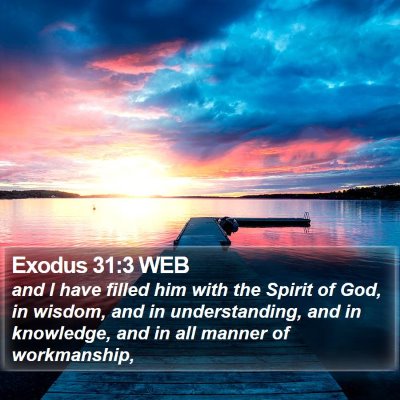 Exodus 31:3 WEB Bible Verse Image