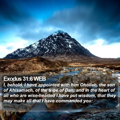 Exodus 31:6 WEB Bible Verse Image