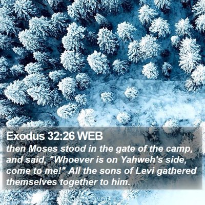 Exodus 32:26 WEB Bible Verse Image