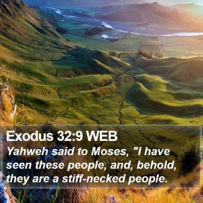 Exodus 32:9 WEB Bible Verse Image