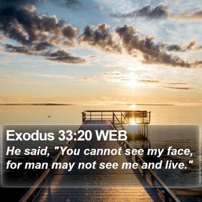 Exodus 33:20 WEB Bible Verse Image