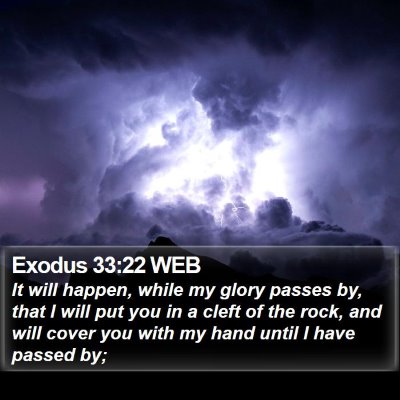 Exodus 33:22 WEB Bible Verse Image