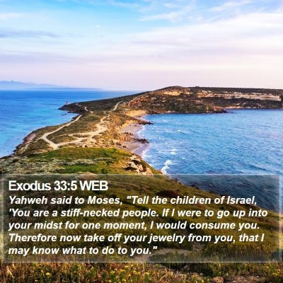 Exodus 33:5 WEB Bible Verse Image